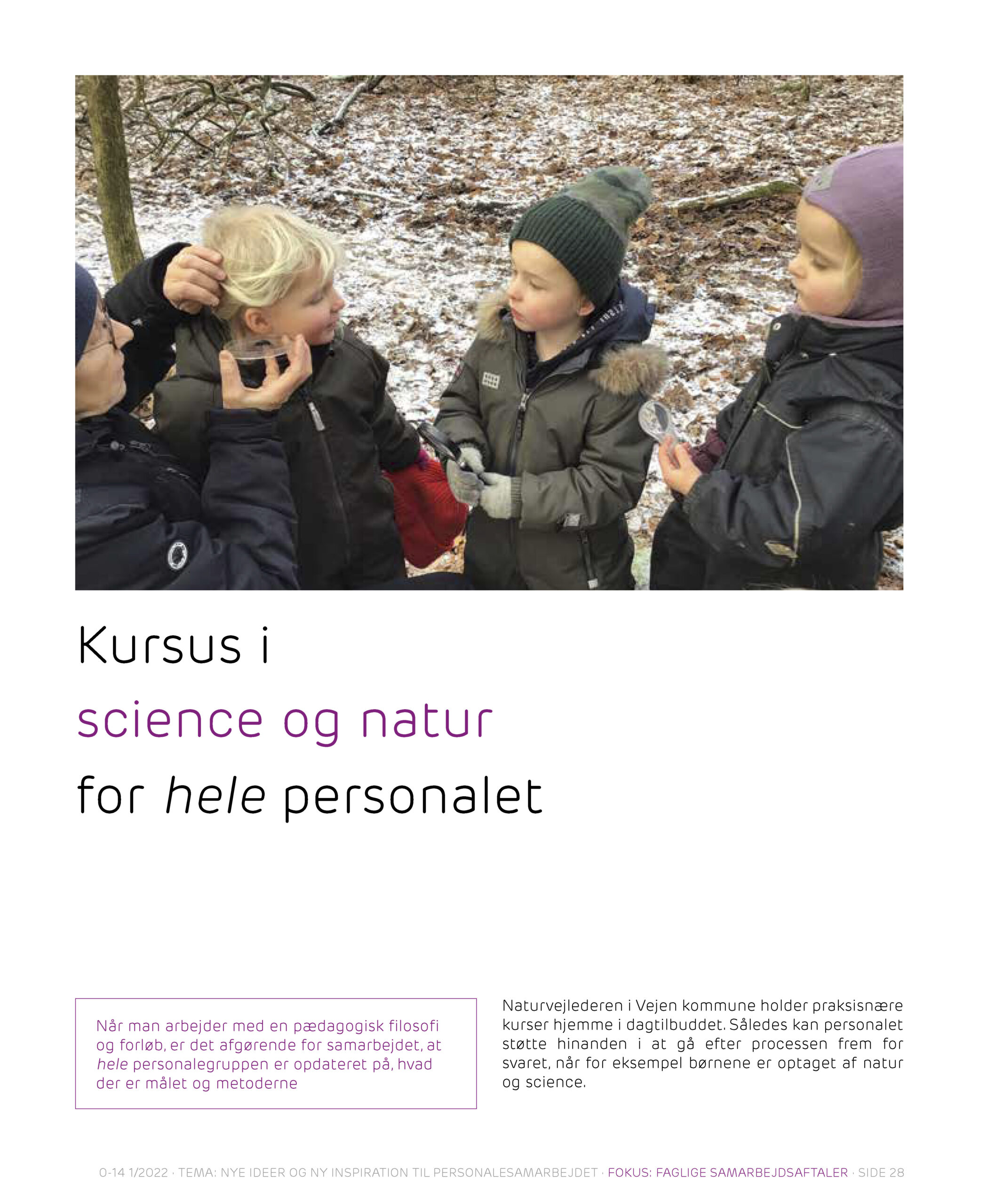 Kursus i science og natur for hele personalet